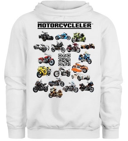 Motorcycleler HOODIE (Available in Black or White) - Motorcycleler.com