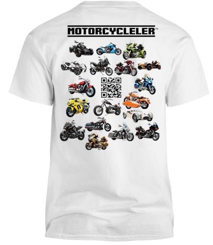 Motorcycleler SHORT SLEEVE T - SHIRT (Available in Black or White) - Motorcycleler.com