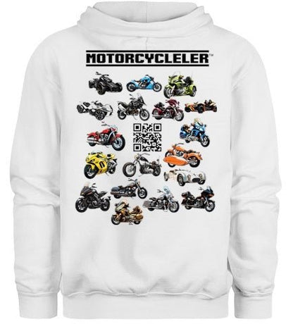 Motorcycleler HOODIE (Available in Black or White) - Motorcycleler.com