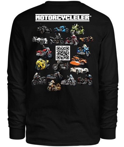 Motorcycleler LONG SLEEVE T - SHIRT (Available in Black or White) - Motorcycleler.com