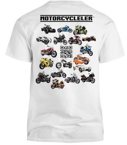 Motorcycleler SHORT SLEEVE T - SHIRT (Available in Black or White) - Motorcycleler.com