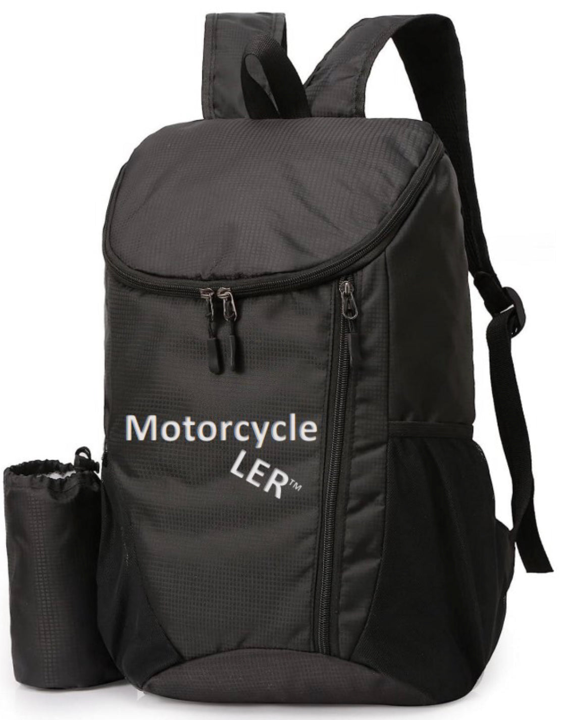 Motorcycleler Waterproof BackPack - Folds to 6.5" stowable pouch on motorcycle (BLACK ONLY) - Motorcycleler.com