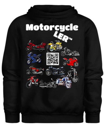 Motorcycleler ZIP - HOODIE (Available in Black or White) - Motorcycleler.com