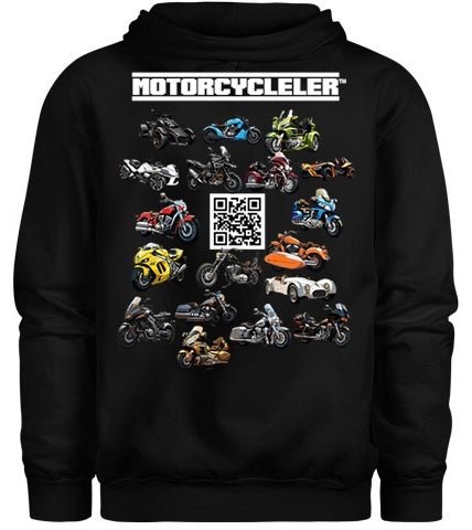 Motorcycleler ZIP - HOODIE (Available in Black or White) - Motorcycleler.com